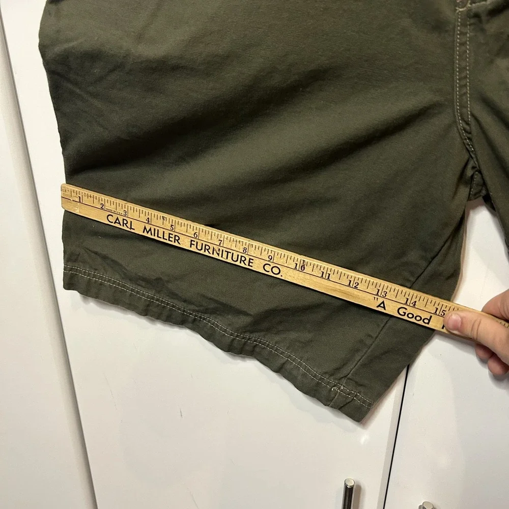 Old Navy Mens Olive Green Carpenter Shorts Size 42 Cotton Canvas Utility